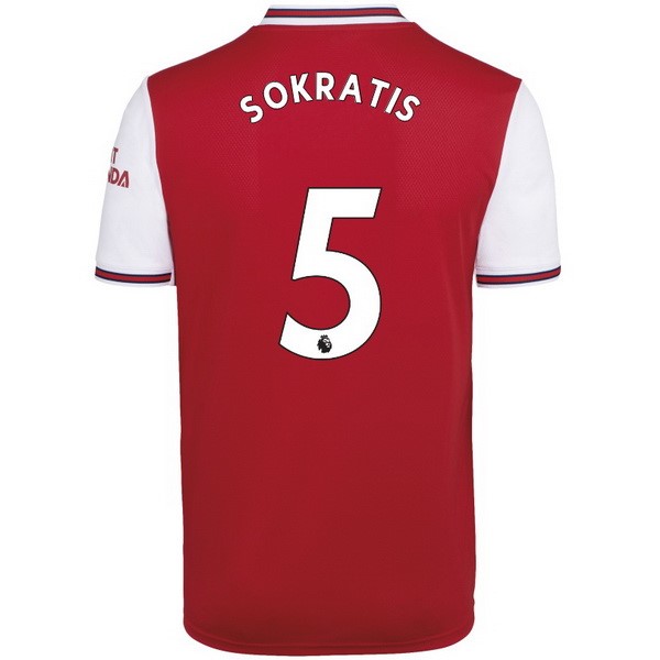 Camiseta Arsenal NO.5 Sokratis Primera equipación 2019-2020 Rojo